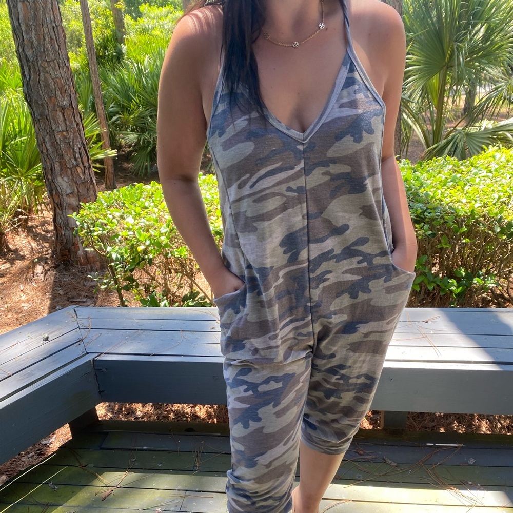 camo jumsuit